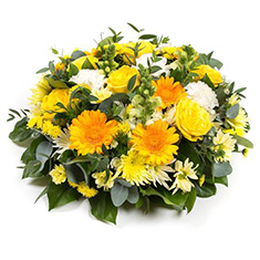 Sunshine on leith posy arrangement 