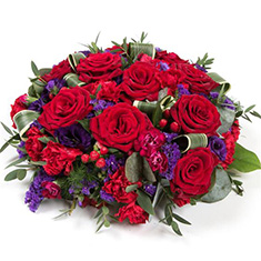 Red Rose &amp; Purple Posy 