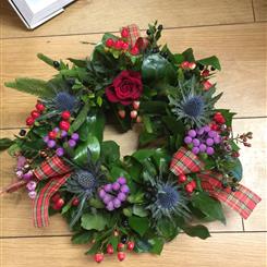 A SCOTTISH themed  wreath