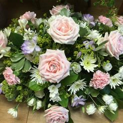 CHERISHED MEMORIES casket spray 