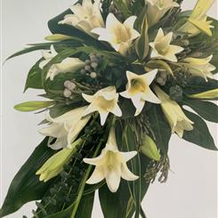 Simply lilies  casket spray 